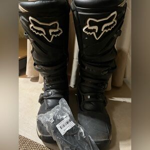 Fox Racing Black Motorcycle Boots